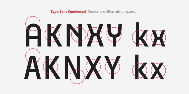 Пример шрифта Egon Sans Condensed #3